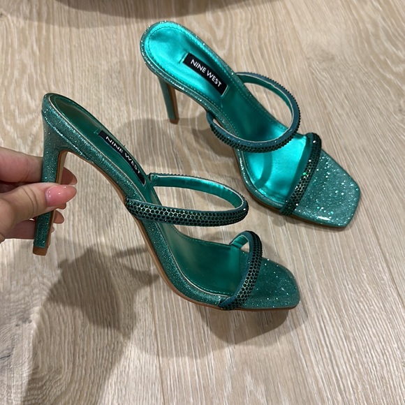 Nine West Shoes - Sparkly Green Nine West Heels